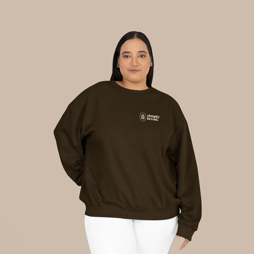Simply Bread Crewneck Brown | Make Real Bread