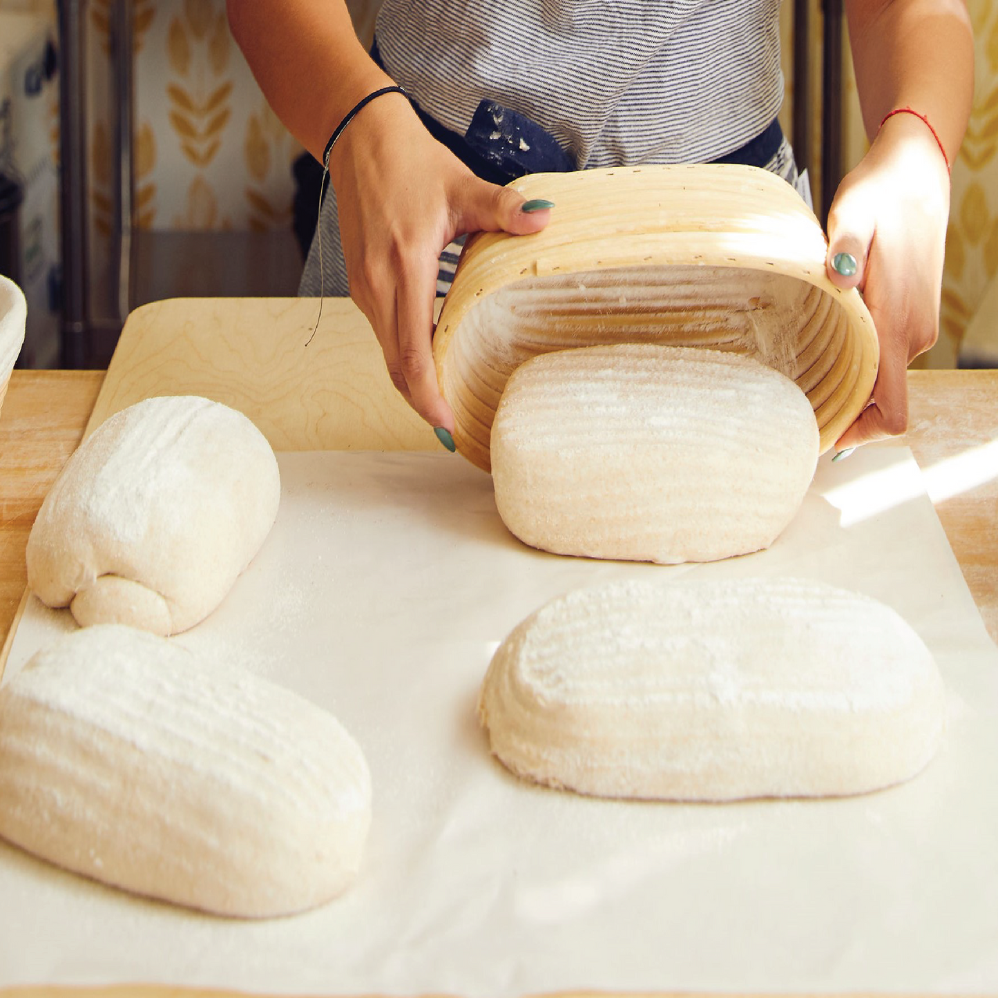 Bakmat met antiaanbaklaag (set van 3 - bruin)